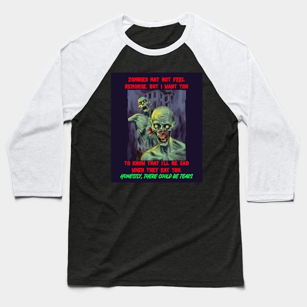 Zombie Tears Baseball T-Shirt by ZombieTeesEtc